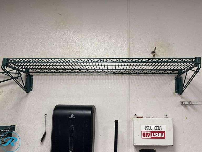 (7) Wall Mounted Wire Shelves, 48” x 14” - Roller Auctions