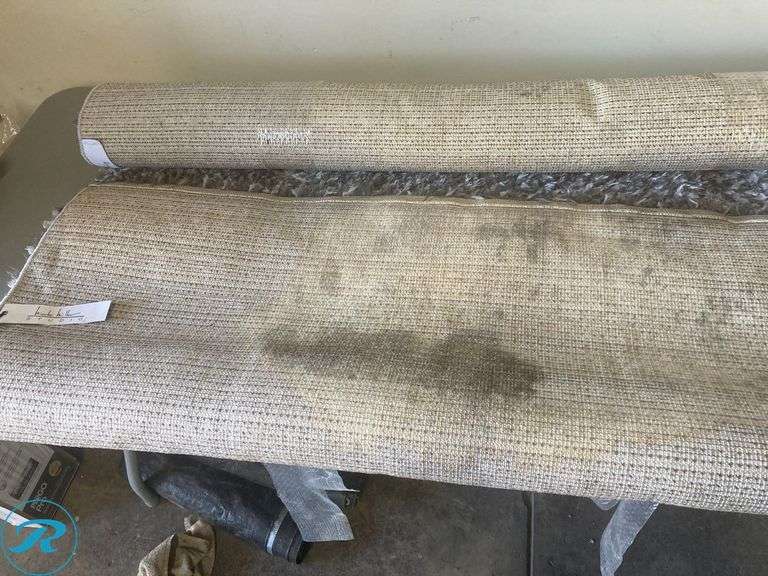 (1) - Home Dynamix Zelda 8 x 10 (ft) Loomed Gray Rectangular Indoor Solid Pet Friendly Area rug (some storage stains on the back of the rug See Photos) - Roller Auctions