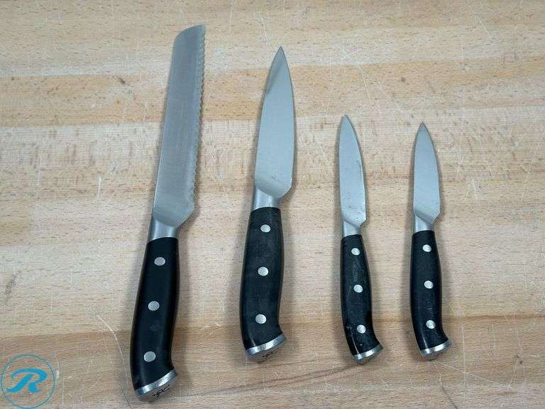 Henckels: Knife Set, 10-piece- Used/ Damaged Block/ Missing Scissors - Roller Auctions
