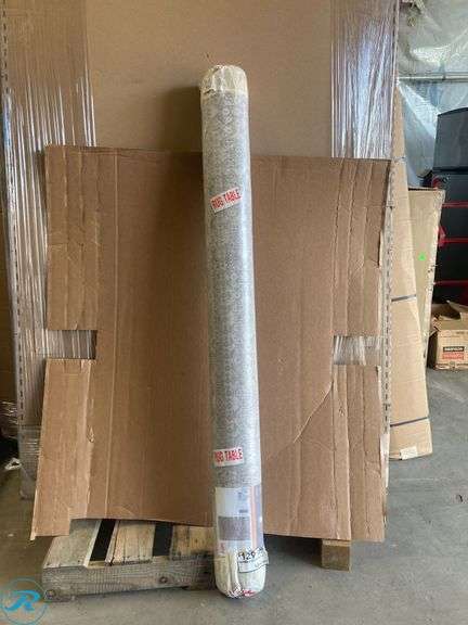 (1) New- allen + roth Elisa 5 x 7 (ft) Loomed Gray Rectangular Indoor Geometric Pet Friendly Area rug - Roller Auctions