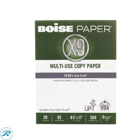 (3) Boise® X-9® Multi-Use Printer & Copy Paper, 10 Reams, White, Letter (8.5" x 11"), 5000 Sheets Per Case, 20 Lb, 92 Brightness- New/ Not Original Packaging/ Some Missing - Roller Auctions