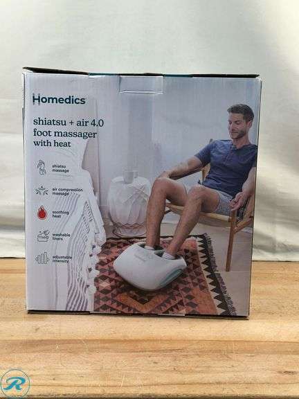 Homedics Shiatsu + Air 4.0 Foot Massager with Heat - Like New - Roller Auctions