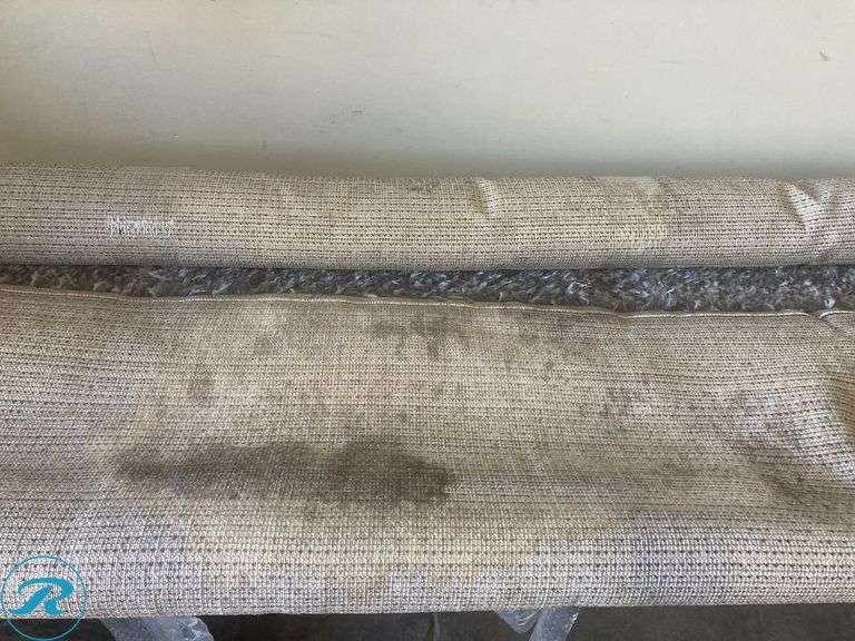 (1) - Home Dynamix Zelda 8 x 10 (ft) Loomed Gray Rectangular Indoor Solid Pet Friendly Area rug (some storage stains on the back of the rug See Photos) - Roller Auctions