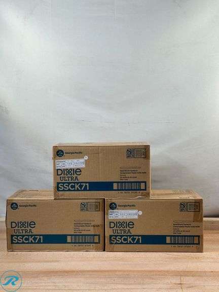 (3) Dixie Ultra SmartStock Series O Compostable Cutlery Knives, 24 refill at 40 count, 960ct- New - Roller Auctions