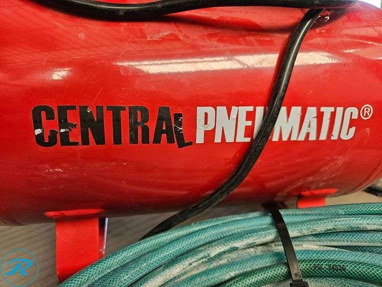 Central Pneumatic 1/3 HP 3-Gallon Air Compressor with Hose - Roller Auctions