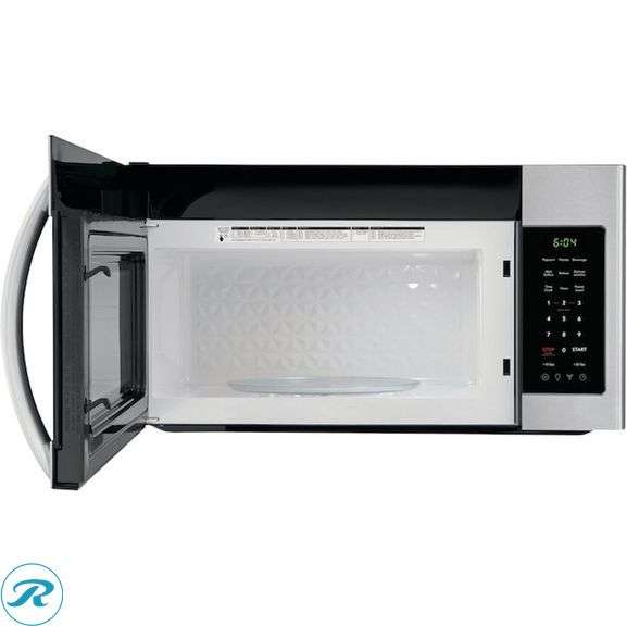 (1) New- Frigidaire 1.8-cu ft Over-the-Range Microwave ( Fingerprint Resistant Stainless Steel ) - Roller Auctions