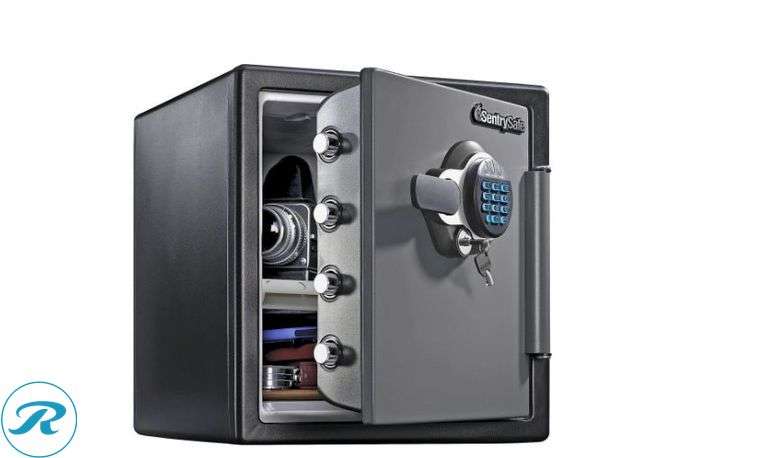 SentrySafe: Fire-Safe® Electronic Safe, 1.23 Cu. Ft., Gunmetal Gray- New - Roller Auctions