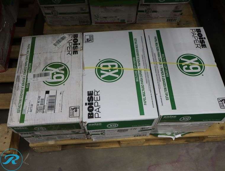 (3) Boise Paper X9 - 5000pc Per Case, 8.5" x 11", 92 Brightness, 20 Pounds - New/Damaged Box/Few Damaged - Roller Auctions