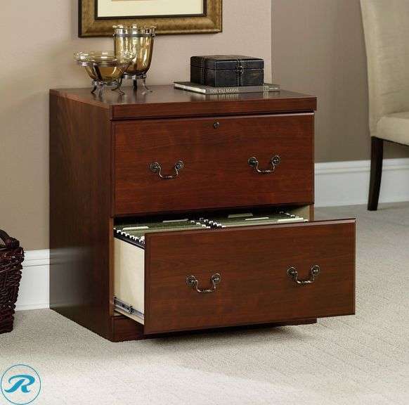 Sauder® Heritage Hill 30-1/8”W x 20-1/2"D Lateral 2-Drawer File Cabinet, Classic Cherry - New - Roller Auctions