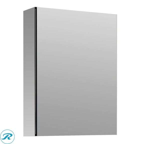 (1) New- allen + roth 20-in x 26-in Fog Free Surface/Recessed Mount Silver Mirrored Square Soft Close Medicine Cabinet