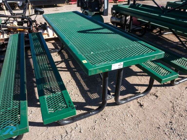Metal Picnic Table, 96 in x 58 in