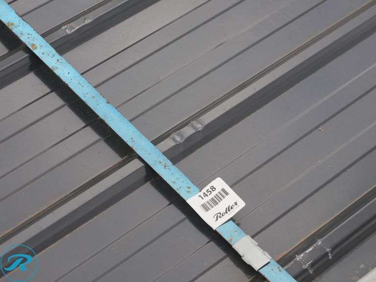 (100) New Sheets SKLP SKL100 Galvalume Steel Siding/Roofing, 12' (Top Panel Damaged) - Roller Auctions