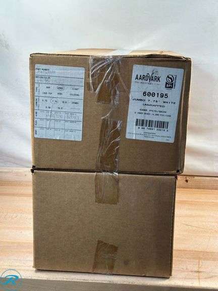 (2) Jumbo 7.75" Straws, White, 4,800ct- New - Roller Auctions