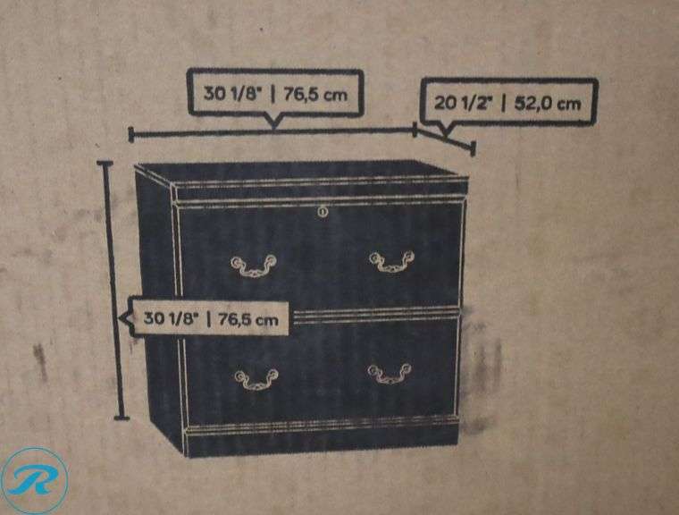 Sauder® Heritage Hill 30-1/8”W x 20-1/2"D Lateral 2-Drawer File Cabinet, Classic Cherry - New - Roller Auctions