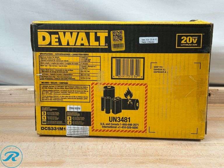 Dewalt: Jig Saw Kit, 20v- New - Roller Auctions