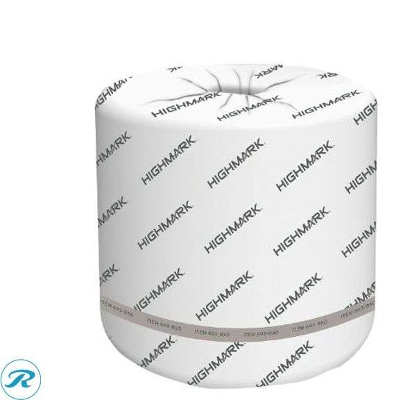 (2) Highmark® ECO 2-Ply Toilet Paper, 100% Recycled, 550 Sheets Per Roll, Case Of 40 Rolls- New/ Damaged Box - Roller Auctions