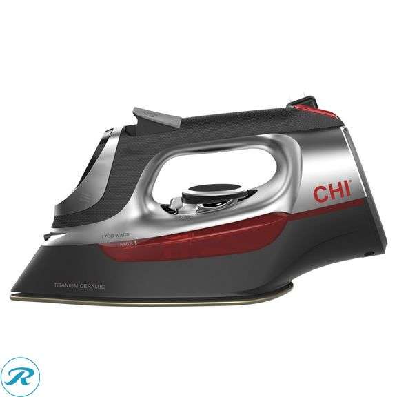 CHI Electronic Clothing Iron with Retractable Cord - Like New - Roller Auctions