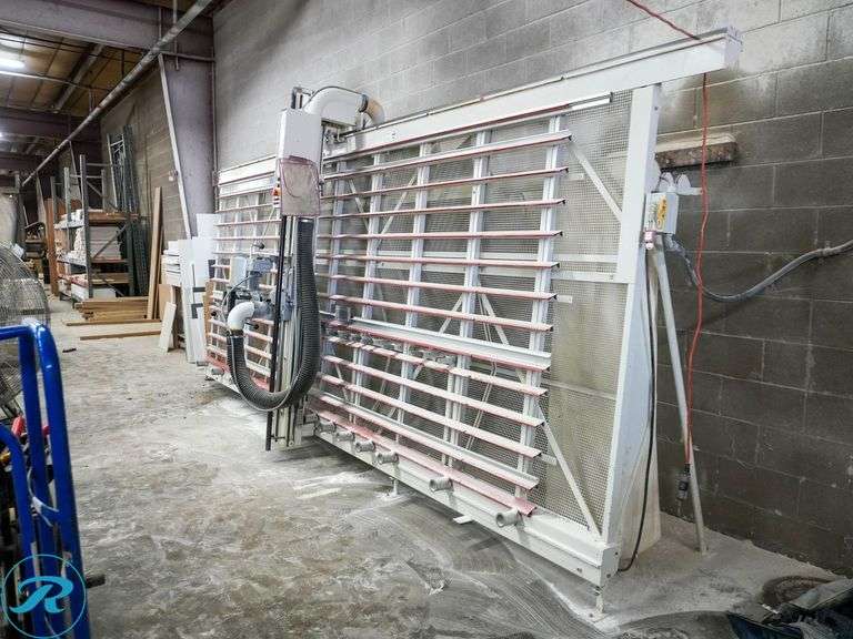 Striebig Optisaw II Vertical Panel Saw, 168" x 70" Cutting Area, 220/440V, 3PH - Roller Auctions