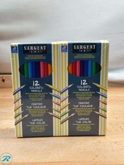 (72) Sargent Art Color Pencils, Assorted Colors, Box Of 12 - Roller Auctions
