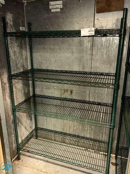 Wire Shelving Units,(1) 60″x18″x42″, (3) 60″x18″x36″, (1) 60″x18″x24″