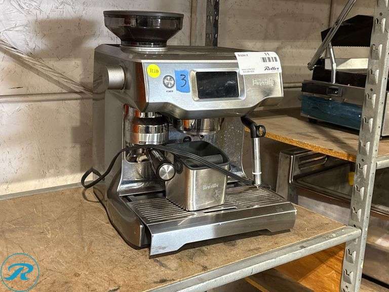 Breville BES990BSS/F Espresso Machine with Integrated Grinder, 120V, 1800W