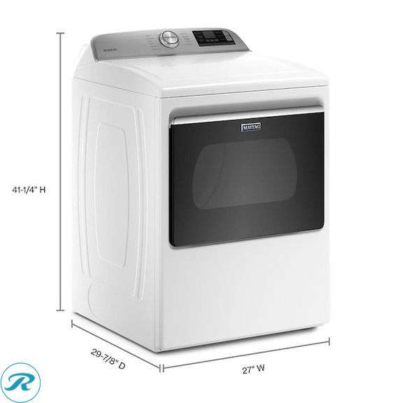 (1) New- Maytag Smart Capable Large Vented Gas Dryer ( White ) - Roller Auctions