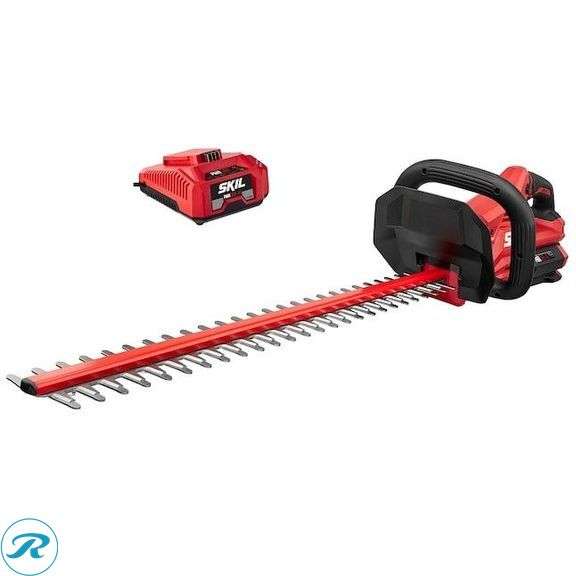 (1) New- SKIL PWR CORE 40 40-volt 24-in Battery Hedge Trimmer 2.5 Ah Battery Included , Charger Included - Roller Auctions