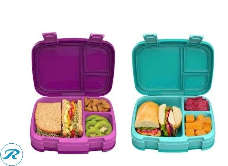 Bentgo: Kids Chill Lunch Box, 2pk- New; Bentgo: Fresh Lunch Box Set, 2pk (Purple/Green)- New/ Damaged Box - Roller Auctions