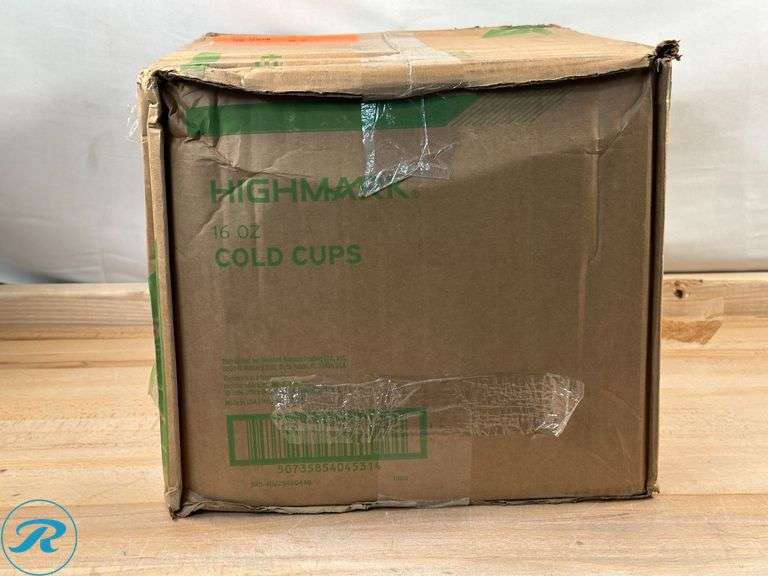 Highmark® ECO Compostable Plastic Cups, 16 Oz, Clear, Pack Of 500- New/ Damaged Box - Roller Auctions