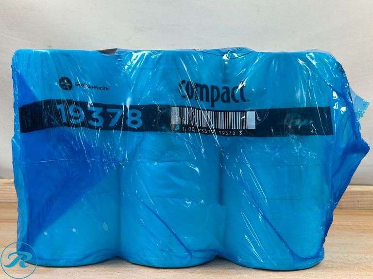 Compact® by GP PRO: 2 Ply Coreless Toilet Paper, 4x3.85, 100% Recycled, White, 1500 Sheets, 18 Rolls per Case- New - Roller Auctions