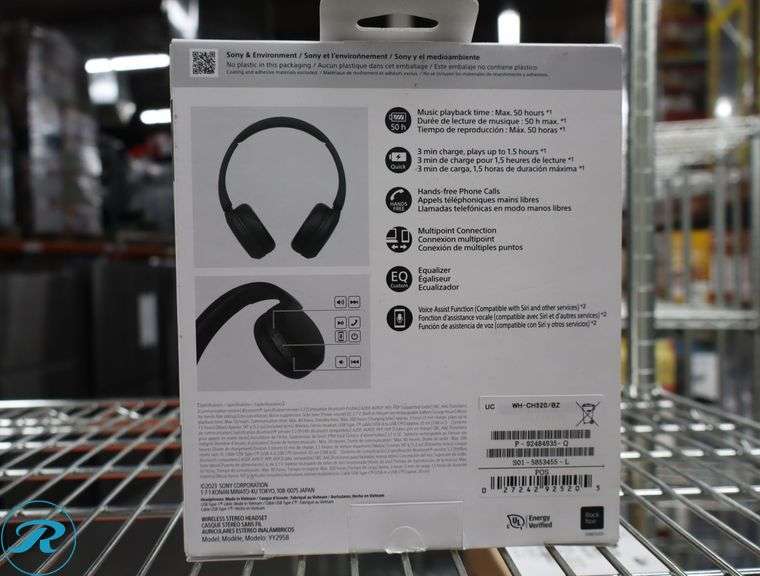 Sony - WH-CH520 Wireless Headphone with Microphone - Black - Like New/Open Box - Roller Auctions