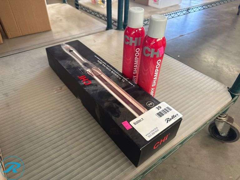 CHI XL Titanium Curling Iron and Two Bottles of CHI Dry Shampoo