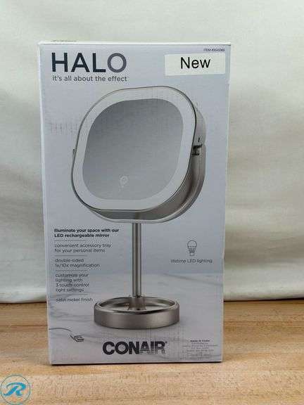 Conair LED Double-Sided 1x/10x Vanity Mirror - New - Roller Auctions