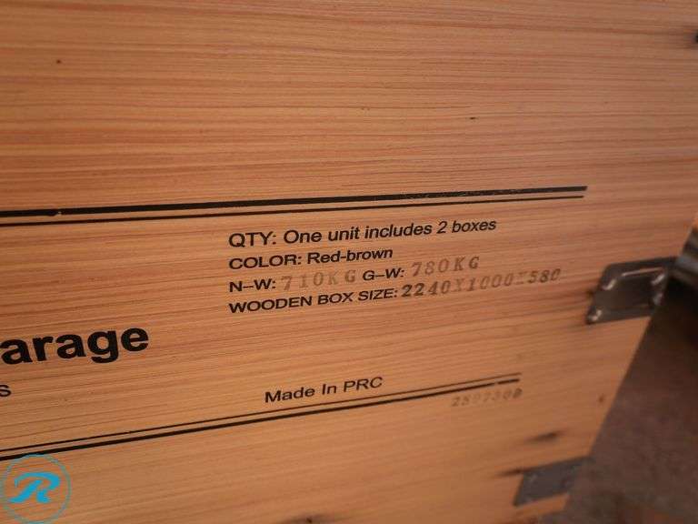 New KJ K4525G Double Garage Steel Barn Shed, 45' x 25' x 14' - Roller Auctions