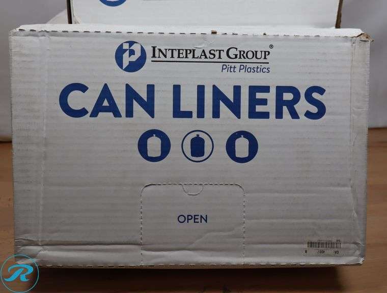 (4) High-Density Mini-Roll Can Liners, 40-45gal, 12 mic, 40 x 48, Natural (Case of 250), MR40482MC - New - Roller Auctions