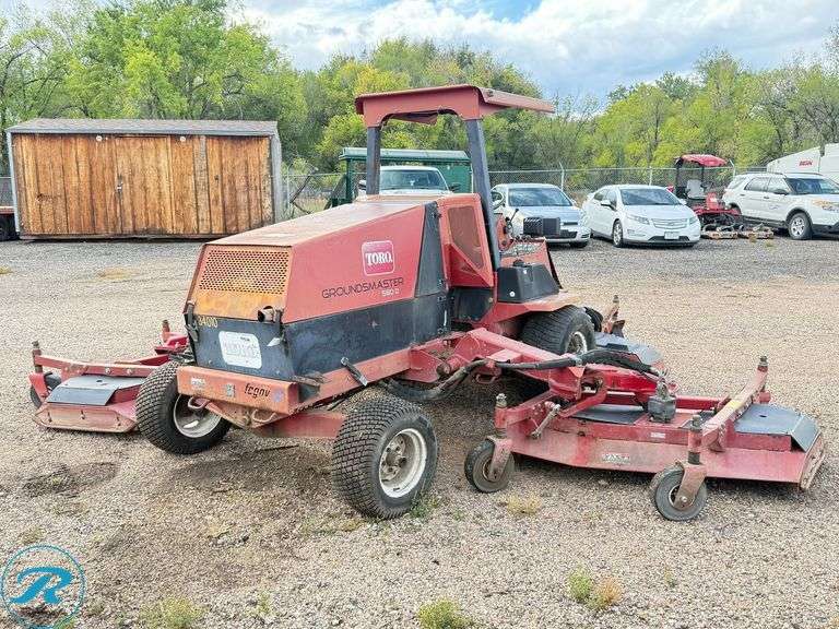 2003  Toro  Groundsmaster 580D  FWD  Ride-On Batwing Mower - Roller Auctions