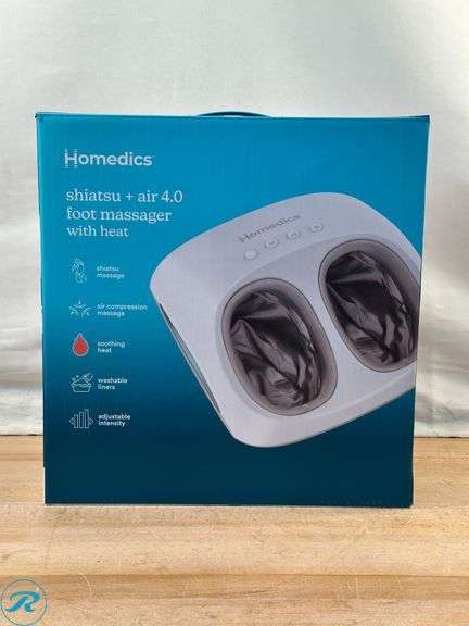 Homedics Shiatsu + Air 4.0 Foot Massager with Heat - Like New - Roller Auctions