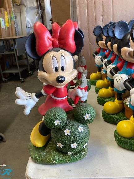 (13) New- Assorted Disney Green Gard Statue and Round Plastic stepping stone (some have scratches and 1 has damage see photos) - Roller Auctions