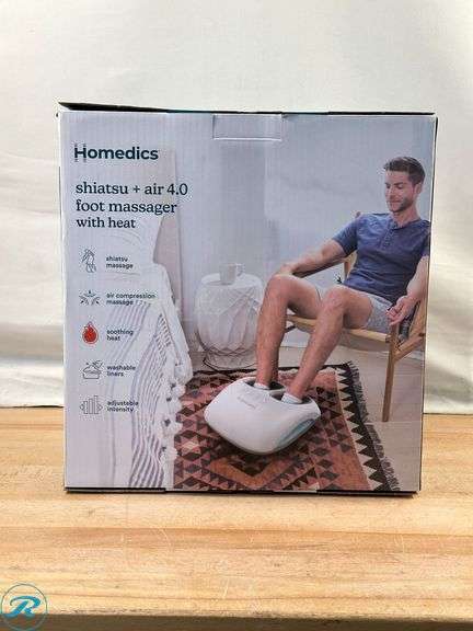 Homedics Shiatsu + Air 4.0 Foot Massager with Heat - New - Roller Auctions