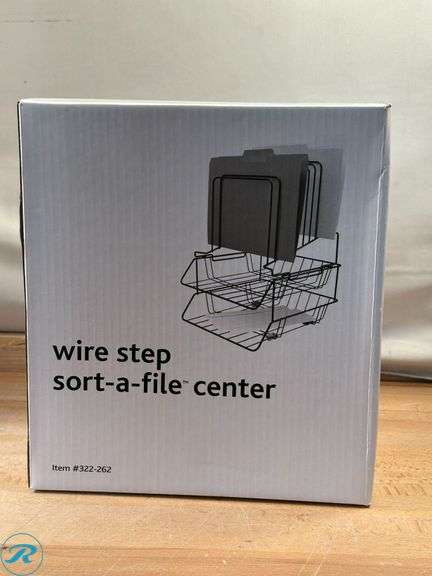 (5) Brenton Studio® Wire Step Sort-A-File™ Center, Black- New - Roller Auctions