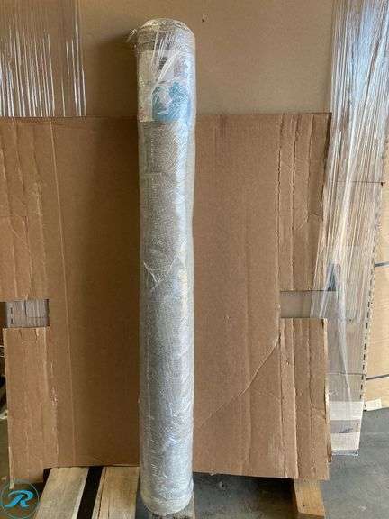 (1) New- Origin 21 Mirrored Paths 5 x 7 (ft) Blue and White Rectangular Indoor Pet Friendly Area rug - Roller Auctions