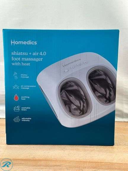 Homedics Shiatsu + Air 4.0 Foot Massager with Heat - New - Roller Auctions