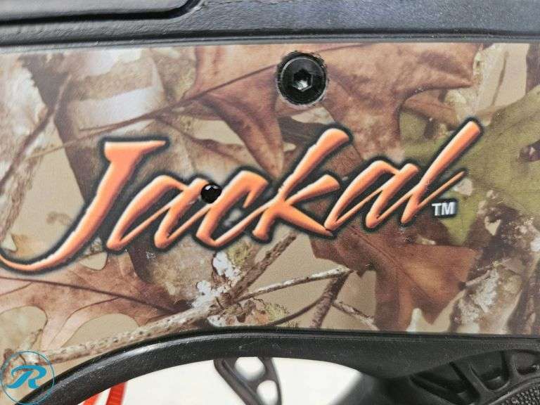 Barnett Jackal Crossbow with Camo Design (Missing Bolt to Attach Bow to Barrel) - Roller Auctions