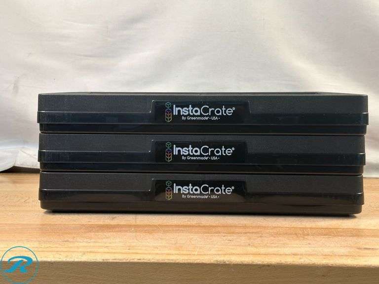 Greenmade InstaCrate Collapsible Storage Bin, 4-pack - New - Missing One - Roller Auctions