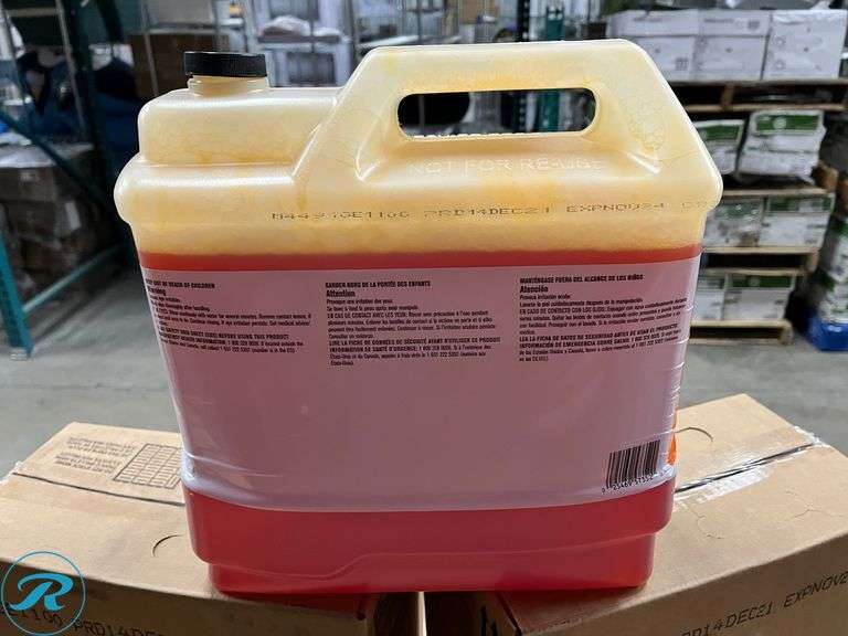 (3) EcoLab Oasis 137 Orange Force Multi-Surface Cleaner/Degreaser, Expired 11/2024 - New - Roller Auctions
