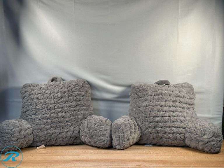 (2) BTS Faux Fur Backrest Pillow - New - Roller Auctions
