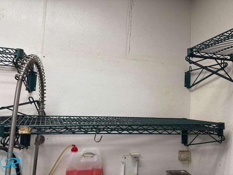 (7) Wall Mounted Wire Shelves, 48” x 14” - Roller Auctions