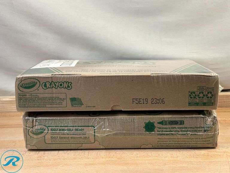 (2) Crayola®: Classpack® Standard Crayons, 16 Assorted Colors, Pack Of 800 Crayons- New - Roller Auctions