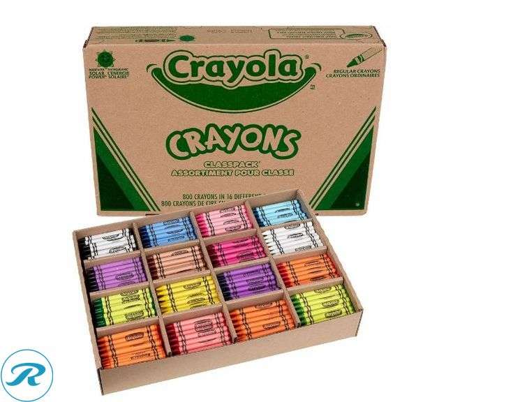 (2) Crayola®: Classpack® Standard Crayons, 16 Assorted Colors, Pack Of 800 Crayons- New