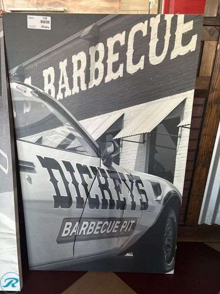 Dickies Wall Art Panels Featuring Barbecue and Guitar Themes - Roller Auctions